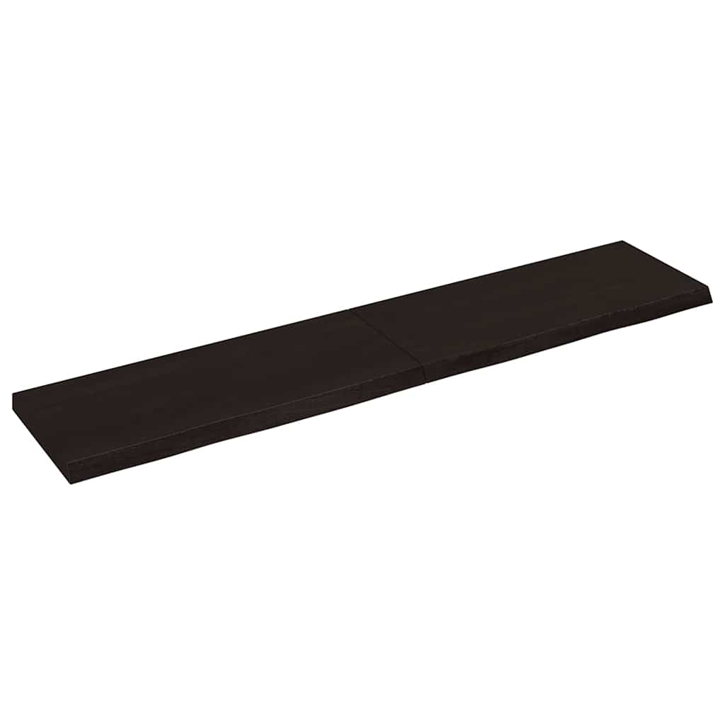 foto del prodotto ripiano marrone scuro 140x30x 2 4 cm massello rovere trattatocod mxl 70364