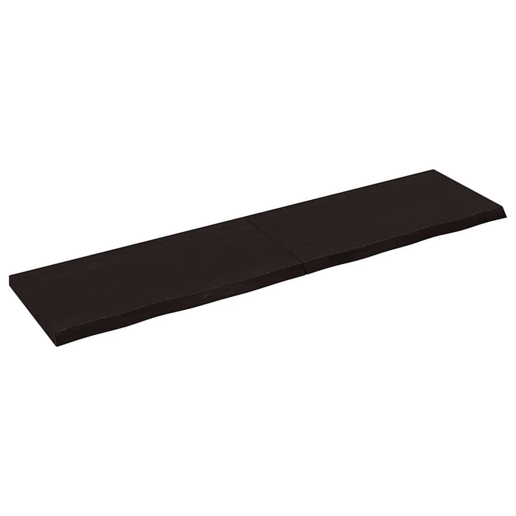 foto del prodotto ripiano marrone scuro 160x40x 2 4 cm massello rovere trattatocod mxl 118339