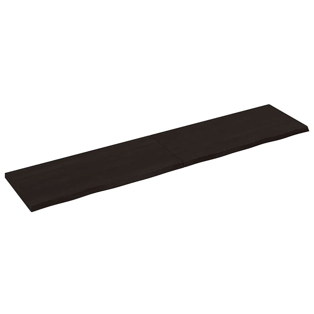 foto del prodotto ripiano marrone scuro 220x50x 2 4 cm massello rovere trattatocod mxl 94448