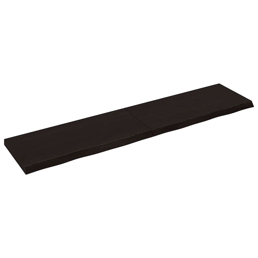foto del prodotto ripiano marrone scuro 220x50x 2 6 cm massello rovere trattatocod mxl 70457