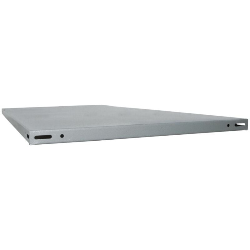 foto del prodotto ripiano metallico piano bullone 120x30r martellato 2 pezzi anemos spa