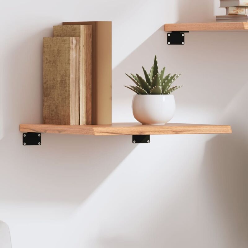 foto del prodotto ripiano muro marrone chiaro 40x40x2 cm massello rovere trattato vidaxl