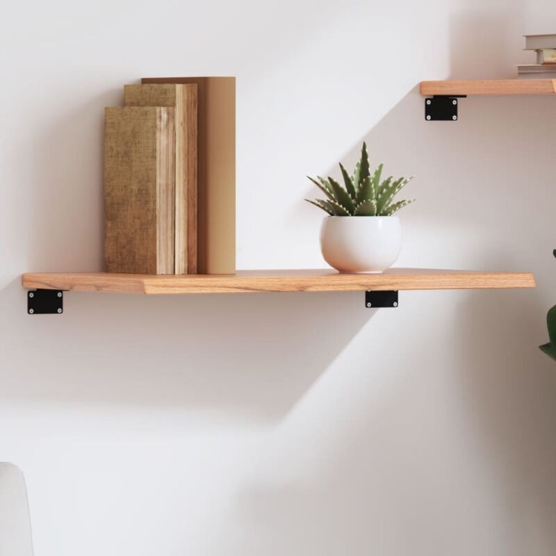 foto del prodotto ripiano muro marrone chiaro 60x30x2 cm massello rovere trattato vidaxl