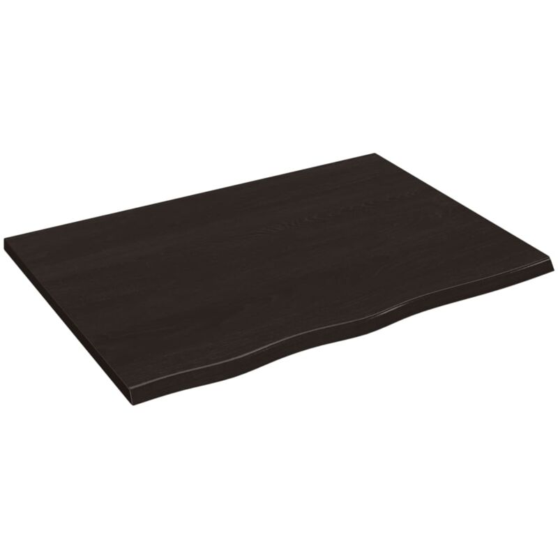 foto del prodotto ripiano muro marrone scuro 80x60x2 cm massello rovere trattato vidaxl