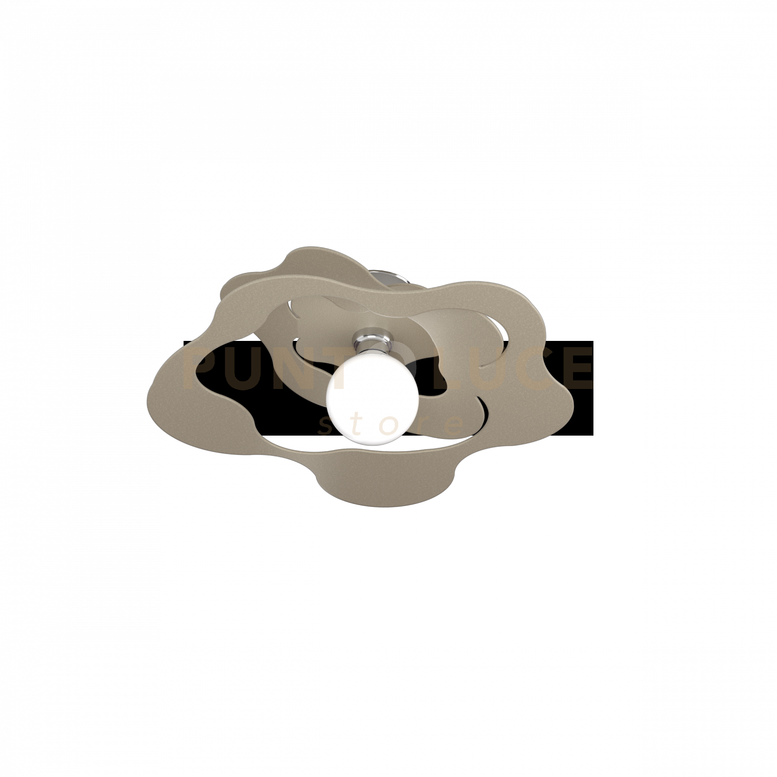 foto del prodotto ripples plafoniera d.50 cm. 1 luce sabbia 1158 pl50 sa
