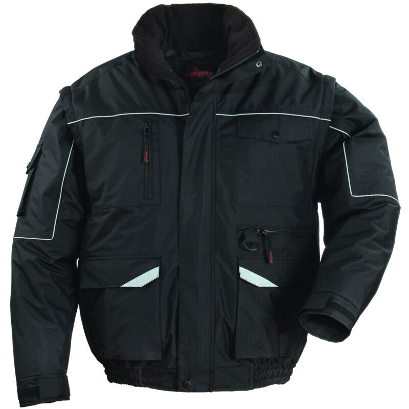 foto del prodotto ripstop 2 in 1 giacca multitasche taglia l nero coverguard