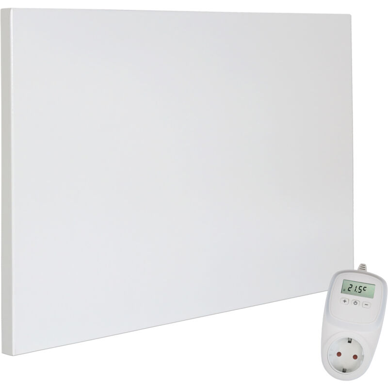 foto del prodotto riscaldamento a infrarossi da parete con termostato incl. th10 termostato radiatore da parete riscaldamento a infrarossi carbon crystal 
