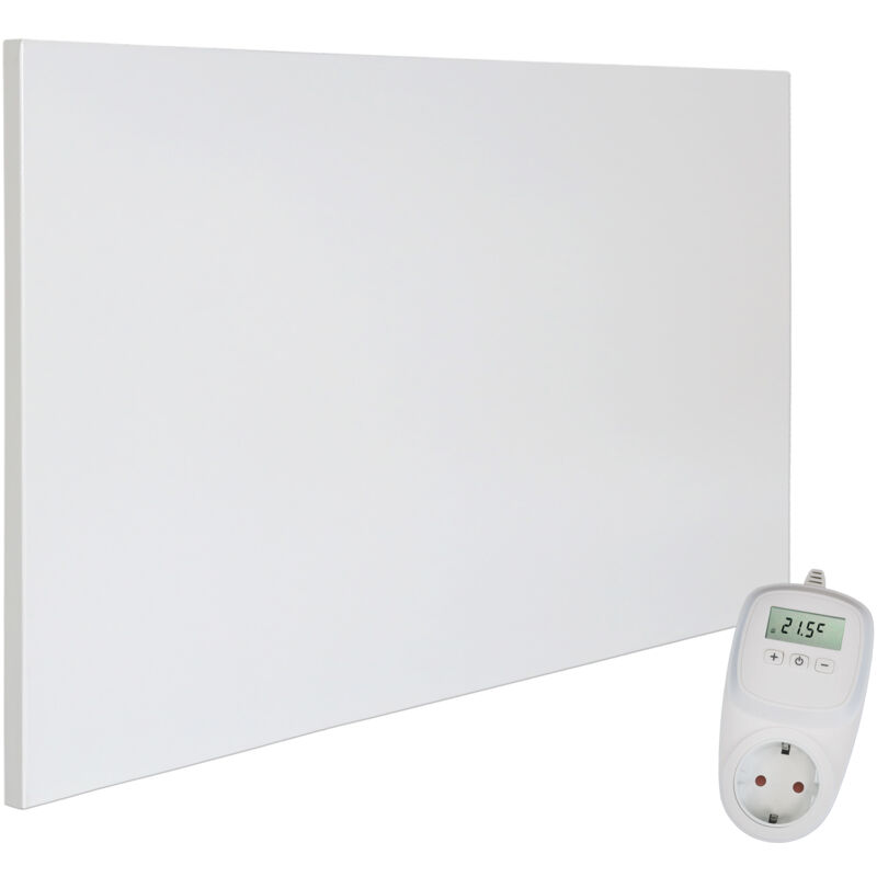 foto del prodotto riscaldamento a infrarossi da parete con termostato incl. th10 termostato radiatore da parete riscaldamento a infrarossi carbon crystal 