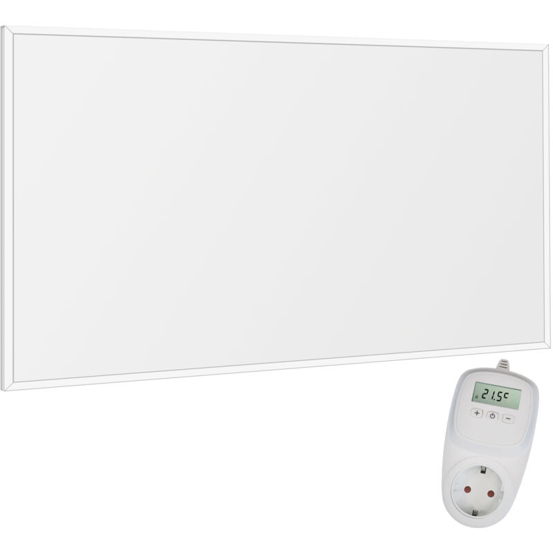 foto del prodotto riscaldamento a infrarossi da parete con termostato incl. th10 termostato radiatore da parete riscaldamento a infrarossi carbon crystal 