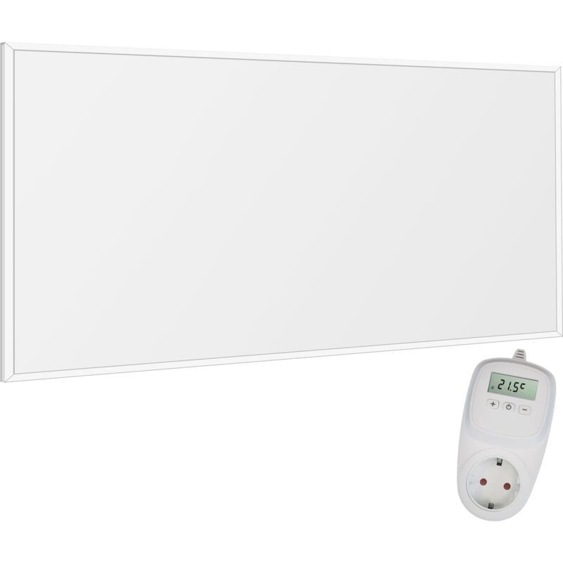 foto del prodotto riscaldamento a infrarossi da parete con termostato incl. th10 termostato radiatore da parete riscaldamento a infrarossi carbon crystal