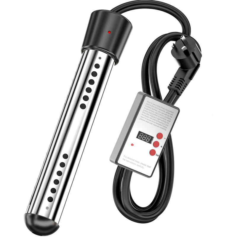 foto del prodotto riscaldatore a immersione per vasca da bagno da 3000 w, riscaldatore a immersione elettrico, riscaldatore a immersione da viaggio temporizzazione