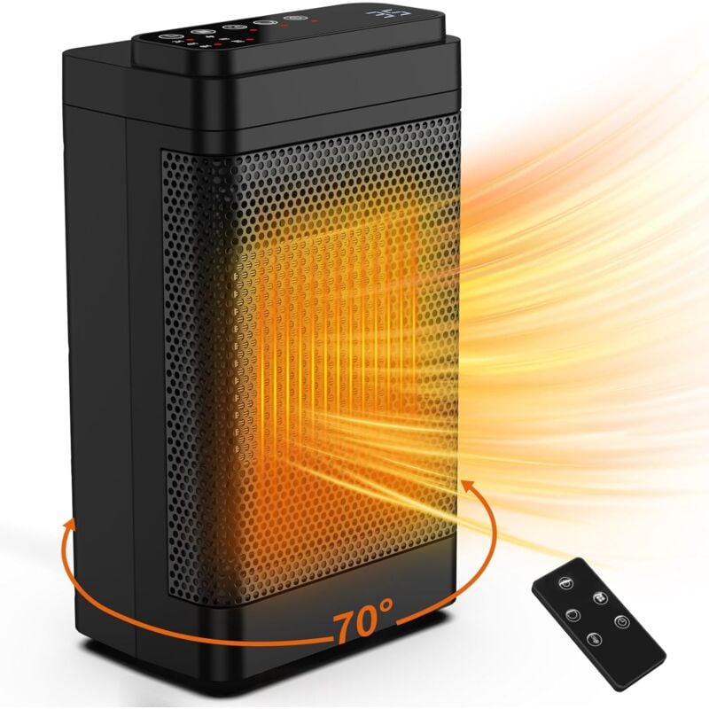 foto del prodotto riscaldatore ausiliario 1500w termoventilatore portatile 2s ptc mini riscaldatore elettrico 3 modalit protezione contro, vibrazione silenziosa a