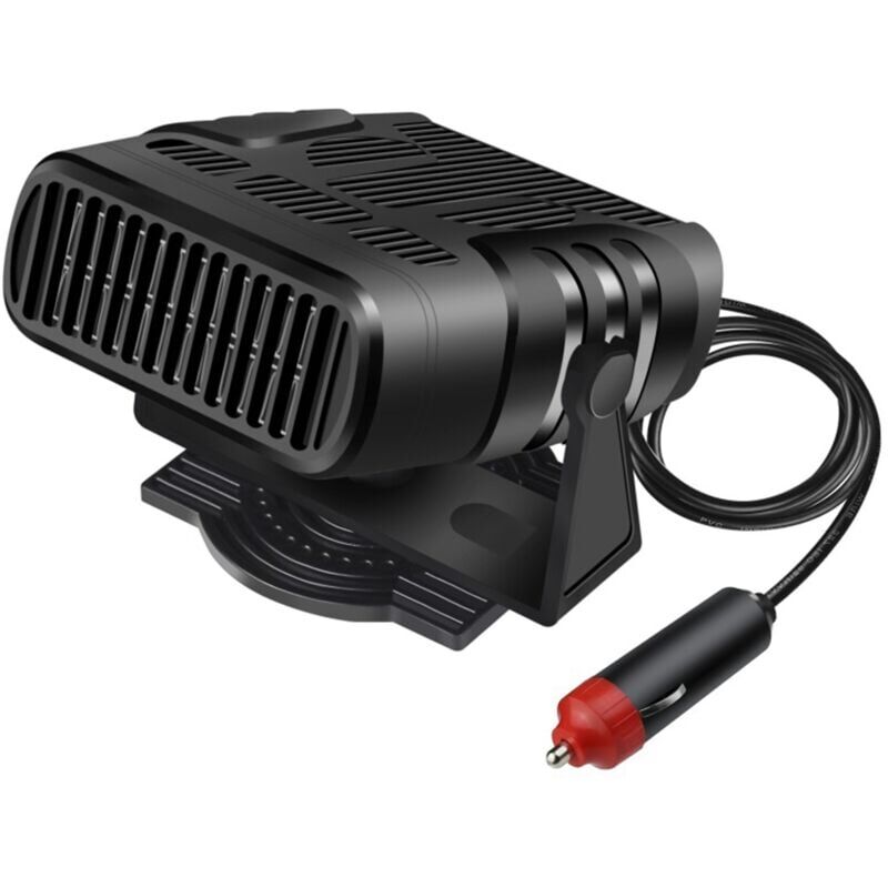 foto del prodotto riscaldatore d aria per auto, purificatore per auto, riscaldatore per parabrezza anteriore, 120 w, 12 v, universale, doppio uso, nero