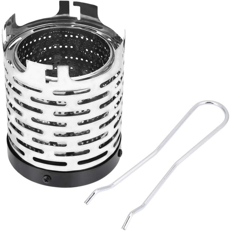 foto del prodotto riscaldatore da campeggio portatile mini pieghevole per esterni stufa a gas in metallo coperta accessorio per escursionismo da campeggio
