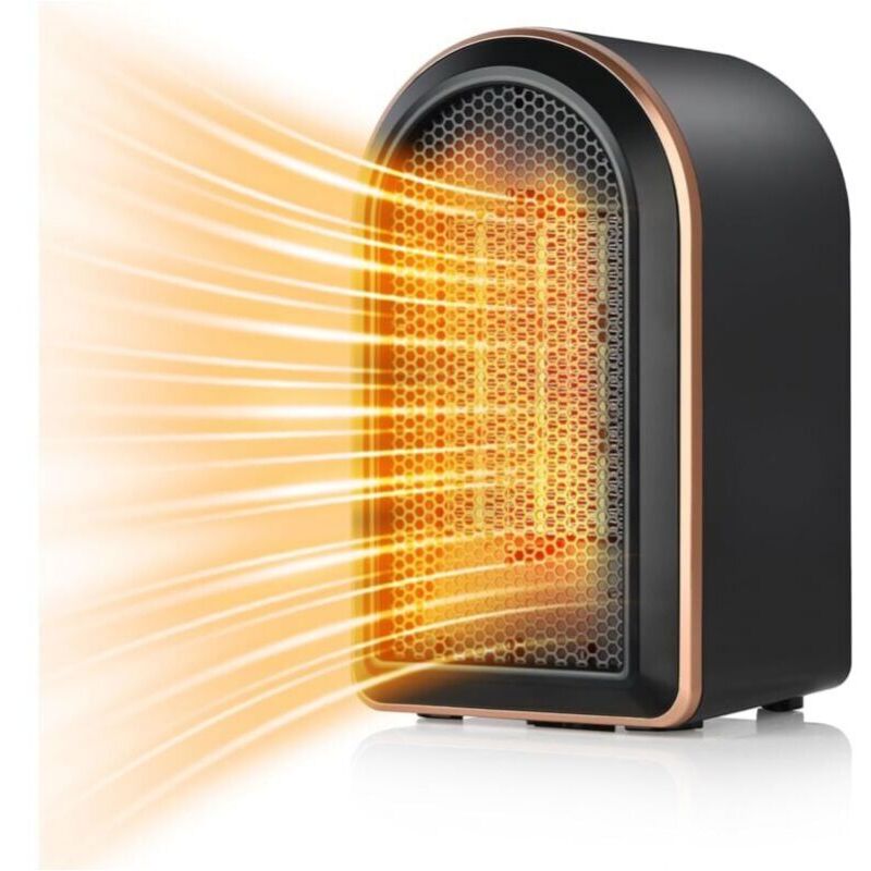 foto del prodotto riscaldatore elettrico da 1200 w con ventola in ceramica ptc e termostato, 2 impostazioni di temperatura, ideale per soggiorno, camera da letto e