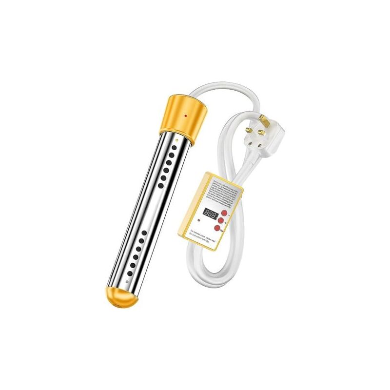 foto del prodotto riscaldatore elettrico da bagno da 3000 w, riscaldatore da viaggio a immersione, riscaldatore da immersione in acciaio inossidabile, scaldabagno