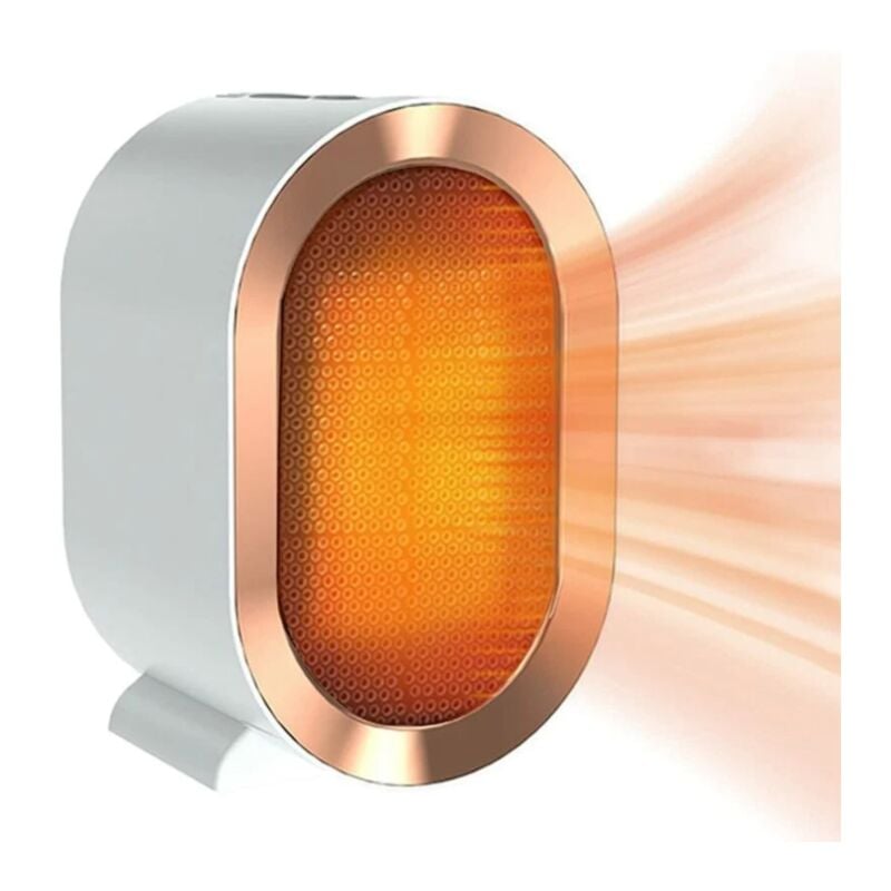 immagine 0 del prodotto riscaldatore elettrico in ceramica, riscaldatore per ambienti da 1200 w con 2 impostazioni di calore e protezione dal surriscaldamento, riscaldamento
