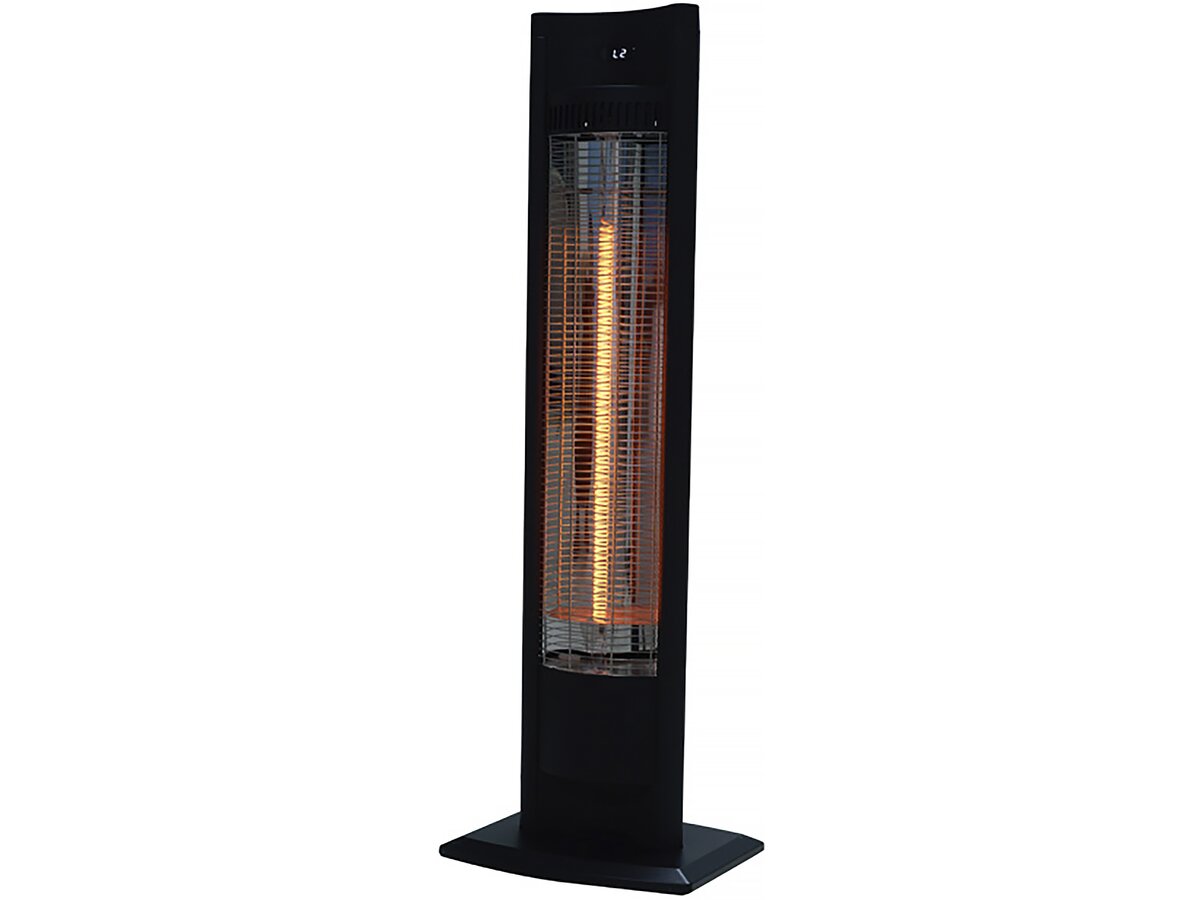 foto del prodotto riscaldatore elettrico radiante tornado 2000w nero