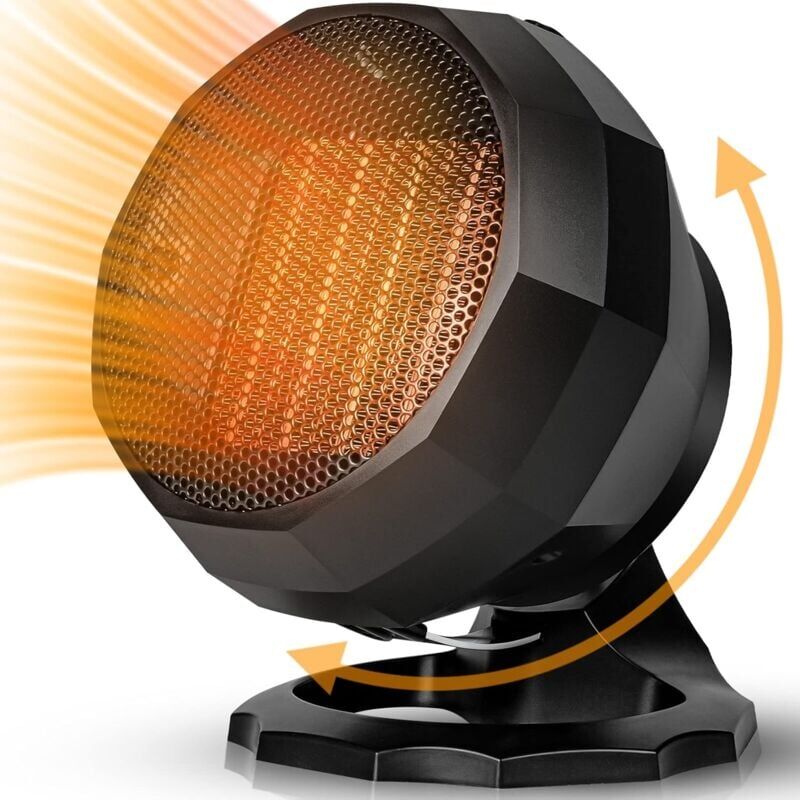 foto del prodotto riscaldatore per ambienti da 1800 w, termoventilatore in ceramica ptc, riscaldatore elettrico, termostato intelligente, tre impostazioni di