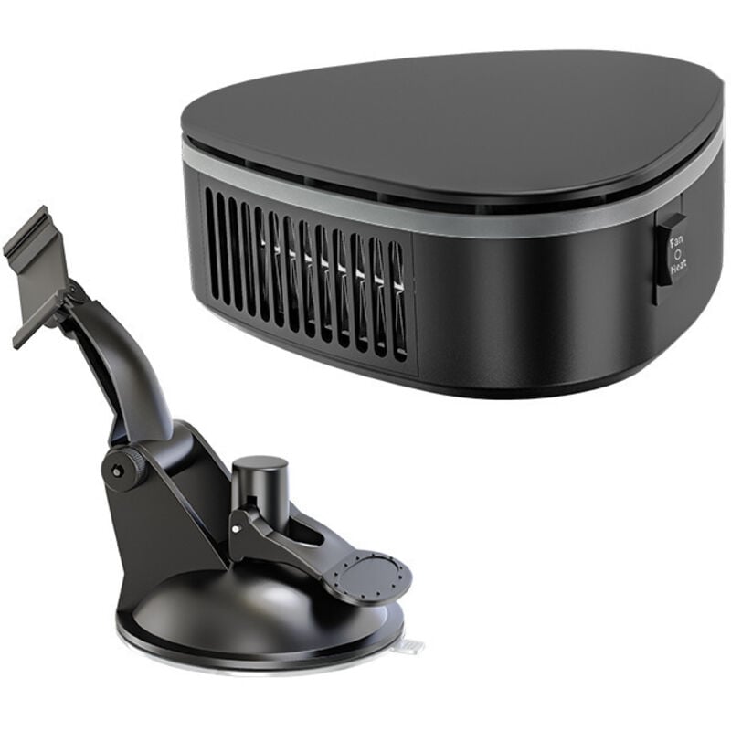 foto del prodotto riscaldatore per auto, 120 w, 12 v, riscaldatore e ventola, sbrinatore invernale per auto con rotazione a 360 , con supporto a ventosa - sollbry