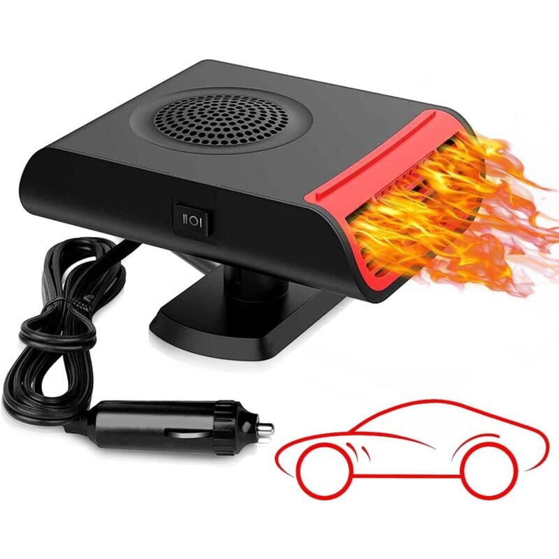 foto del prodotto riscaldatore per auto 12v, sbrinatore per parabrezza, riscaldatore per auto 3 in 1, riscaldamento rapido, raffreddamento, accendisigari per tutte le
