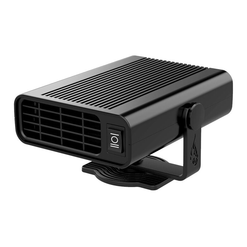 foto del prodotto riscaldatore per auto 2 in 1, 24 v, 120 w, sbrinatore rapido portatile per auto, rotazione a 360 gradi, sbrinatore per parabrezza con presa