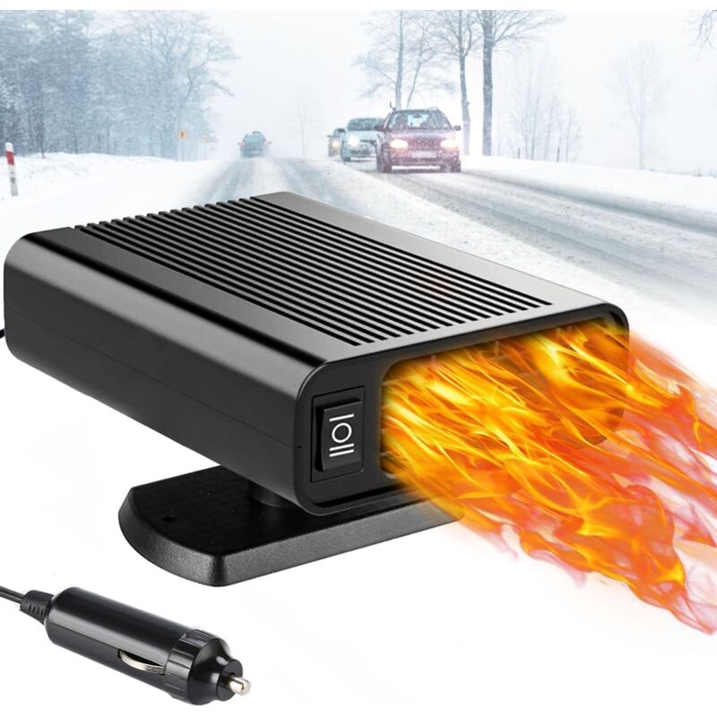 foto del prodotto riscaldatore per auto aiperq 12v, riscaldatore portatile per auto, sbrinatore antiappannamento per parabrezza, accendisigari plug in, mini