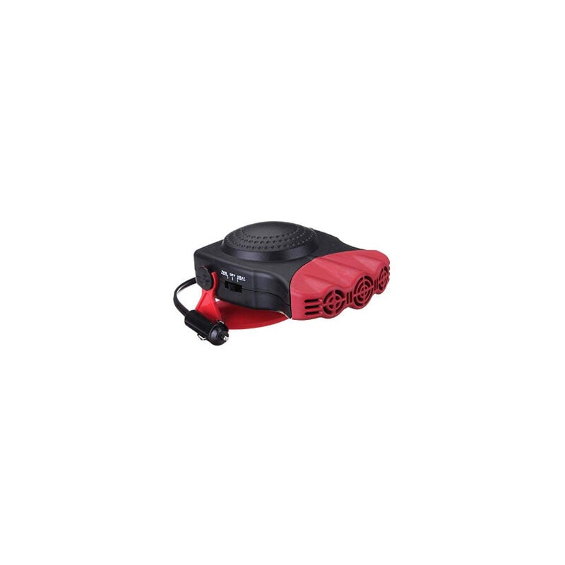 foto del prodotto riscaldatore per auto, riscaldamento rapido 2 in 1 con riscaldamento e raffreddamento, antiappannamento, 12 v, 150 w, 3 prese accendisigari, rosso