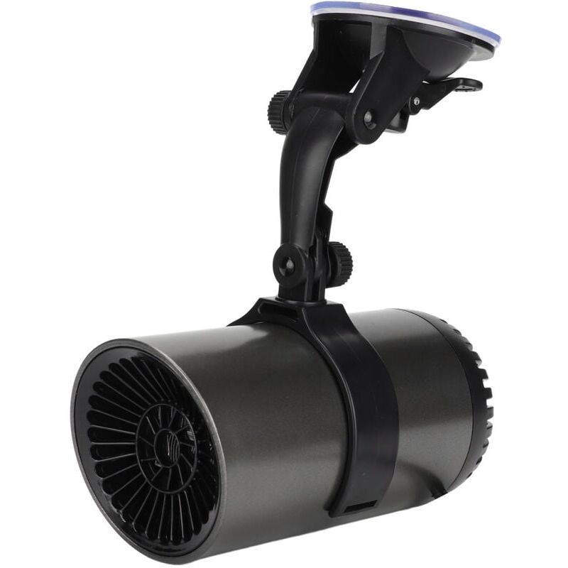 foto del prodotto riscaldatore per auto, riscaldamento rapido, mini riscaldatore per auto con rotazione di 180 e supporto per auto