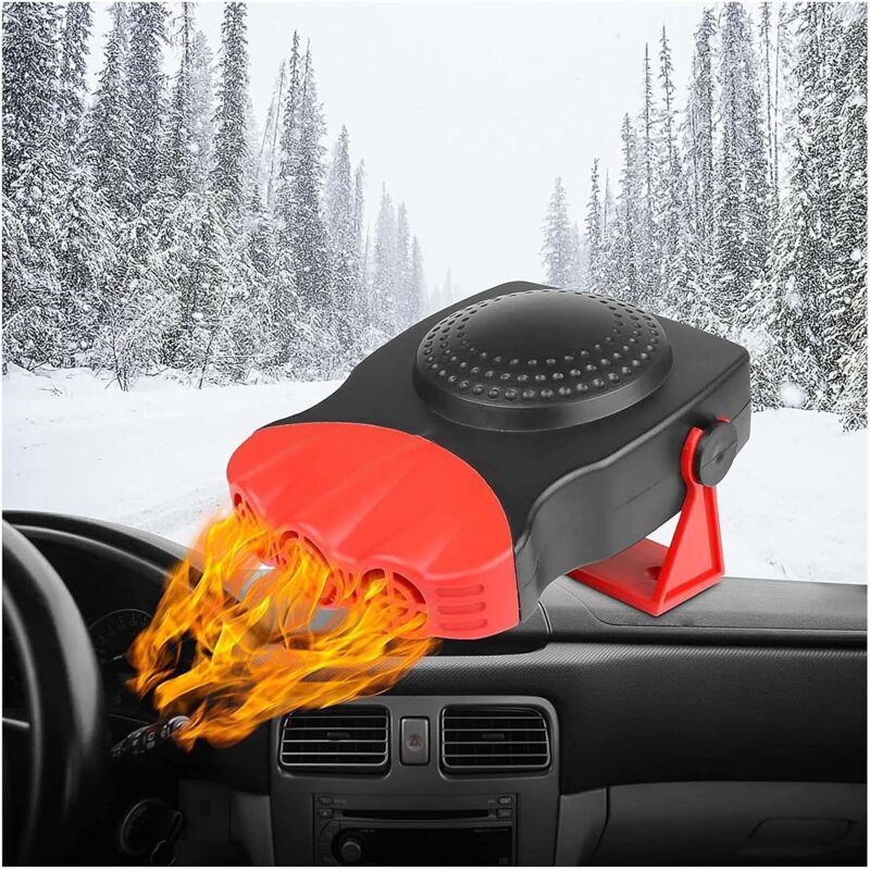 foto del prodotto riscaldatore per auto, termoventilatore per auto, 2 in 1, sbrinatore rapido per auto, 150 w, 12 v, riscaldatore elettronico portatile per auto,