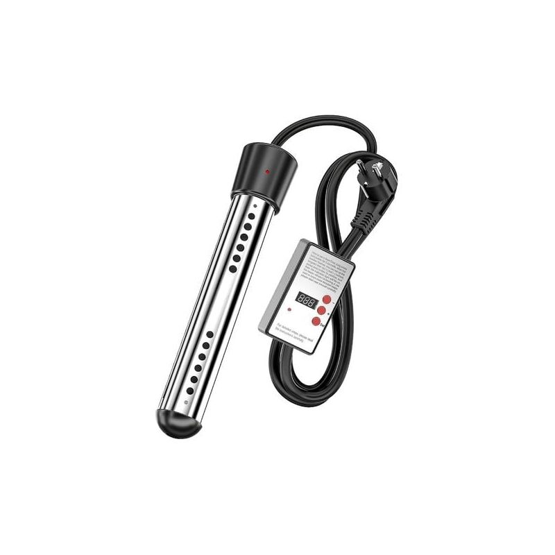foto del prodotto riscaldatore per vasca da bagno 3000w riscaldatore elettrico a immersione riscaldatore da viaggio a immersione, riscaldatore a immersione in acciaio