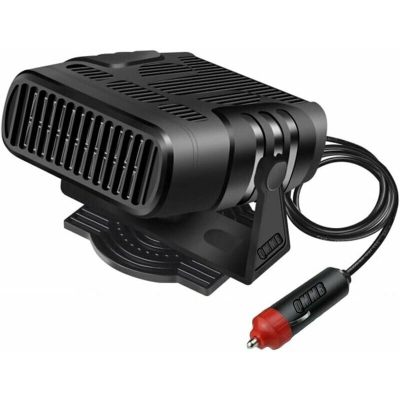 foto del prodotto riscaldatore portatile per auto, 12v 120w riscaldamento rapido sbrinatore per auto plug in accendisigari a basso rumore sbrinatore rotazione a 360