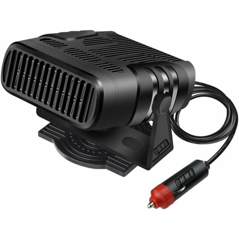 foto del prodotto riscaldatore portatile per auto, 12v 120w riscaldamento rapido sbrinatore per auto plug in accendisigari a basso rumore sbrinatore rotazione a 360