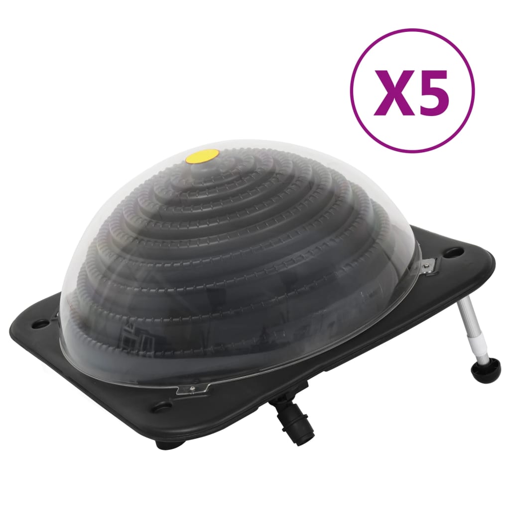 foto del prodotto riscaldatori solari per piscina 5 pz 75x75x36 cm hdpe alluminio cod mxl 61667