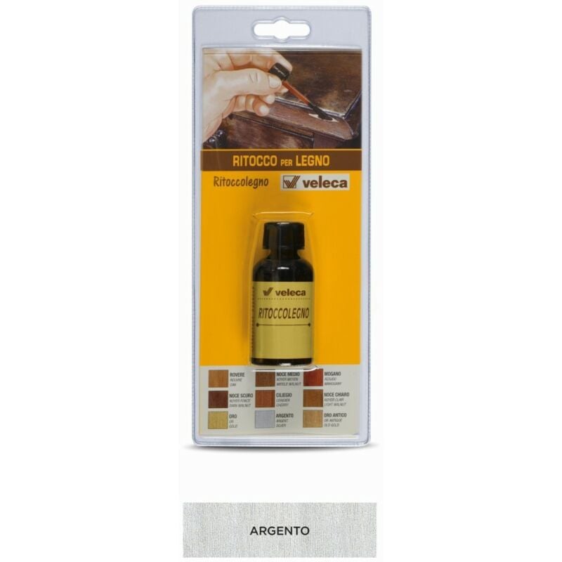 foto del prodotto ritocco coprente legno argento set 5 pezzi veleca