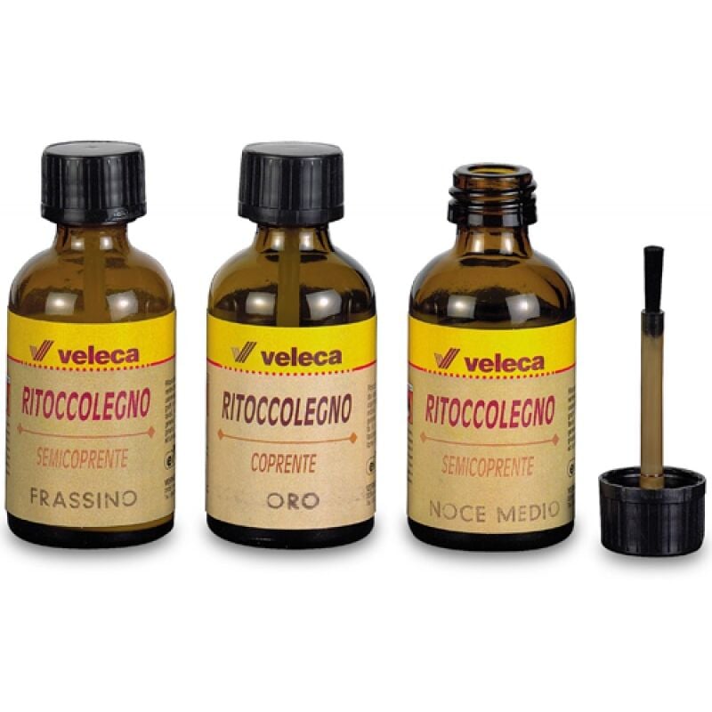 immagine 0 del prodotto ritocco liquido per legno 25 ml veleca colore noce chiaro per ritocchi, graffi