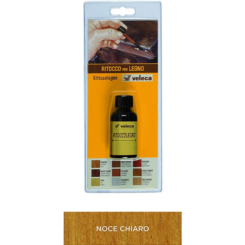 foto del prodotto ritoccolegno semi coprente per graffi e scalfitture 25 ml veleca noce chiaro