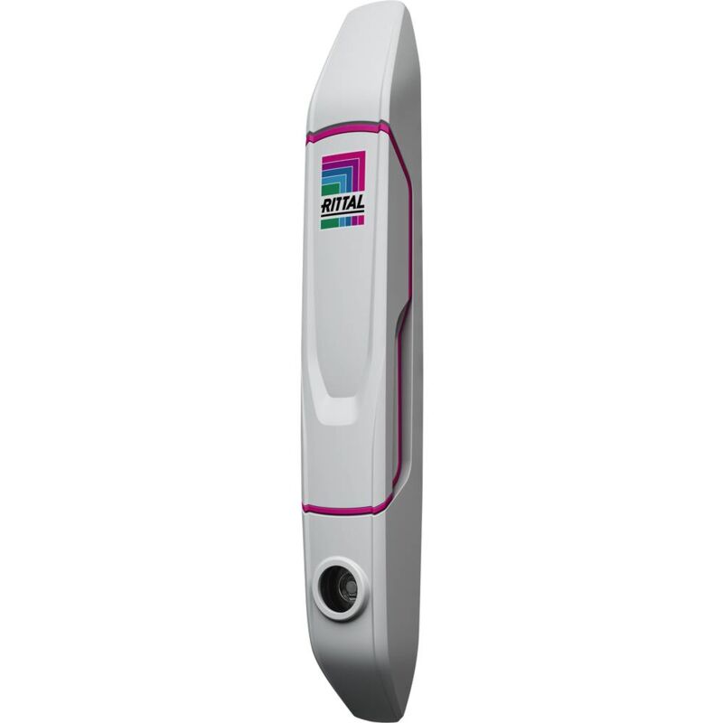 foto del prodotto rittal vx 8618.200 maniglia comfort per inserti di chiusura grigio ral 7035 1 pz.