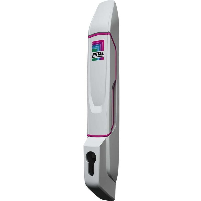 foto del prodotto rittal vx 8618.250 maniglia comfort per inserto cilindrico grigio ral 7035 1 pz.