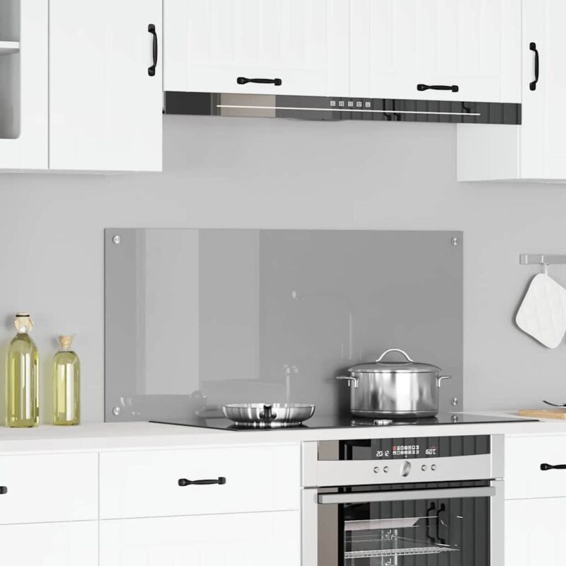 foto del prodotto rivestimento da cucina grigio chiaro 110 x 50 x 0.6 cm - vidaxl