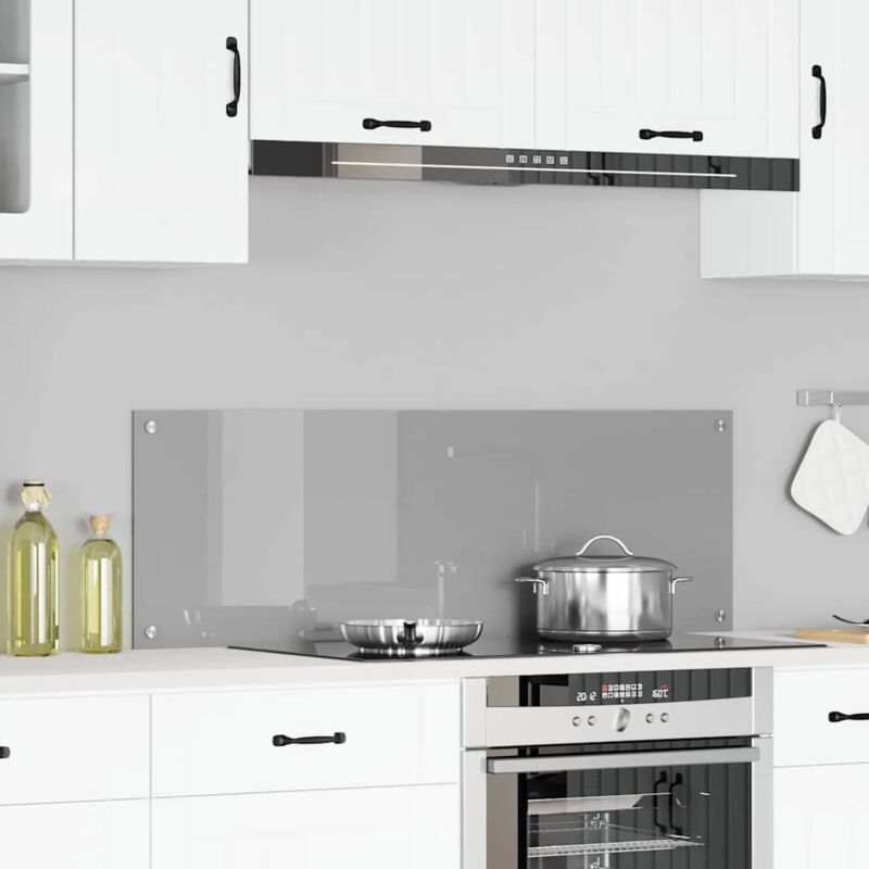 foto del prodotto rivestimento da cucina grigio chiaro 120 x 40 x 0.6 cm - vidaxl