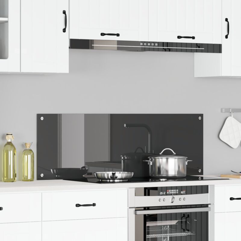 foto del prodotto rivestimento da cucina grigio scuro 120 x 40 x 0.6 cm vidaxl