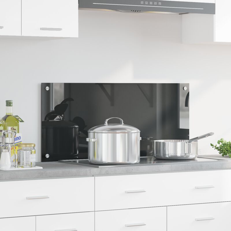 foto del prodotto rivestimento da cucina grigio scuro 90 x 40 x 0.6 cm vidaxl