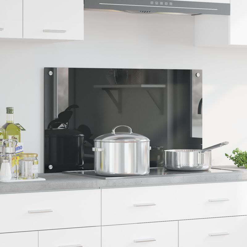 foto del prodotto rivestimento da cucina grigio scuro 90 x 50 x 0.6 cm vidaxl