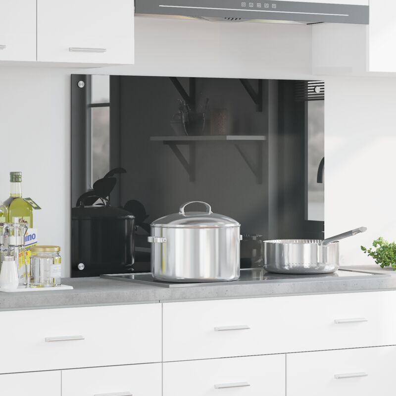 foto del prodotto rivestimento da cucina grigio scuro 90 x 60 x 0.6 cm vidaxl