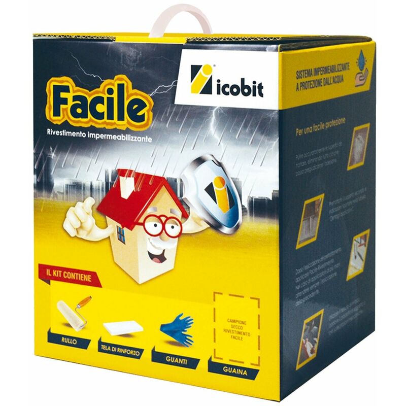 foto del prodotto rivestimento impermeabilizzante in emulsione acquosa facile in kit icobit