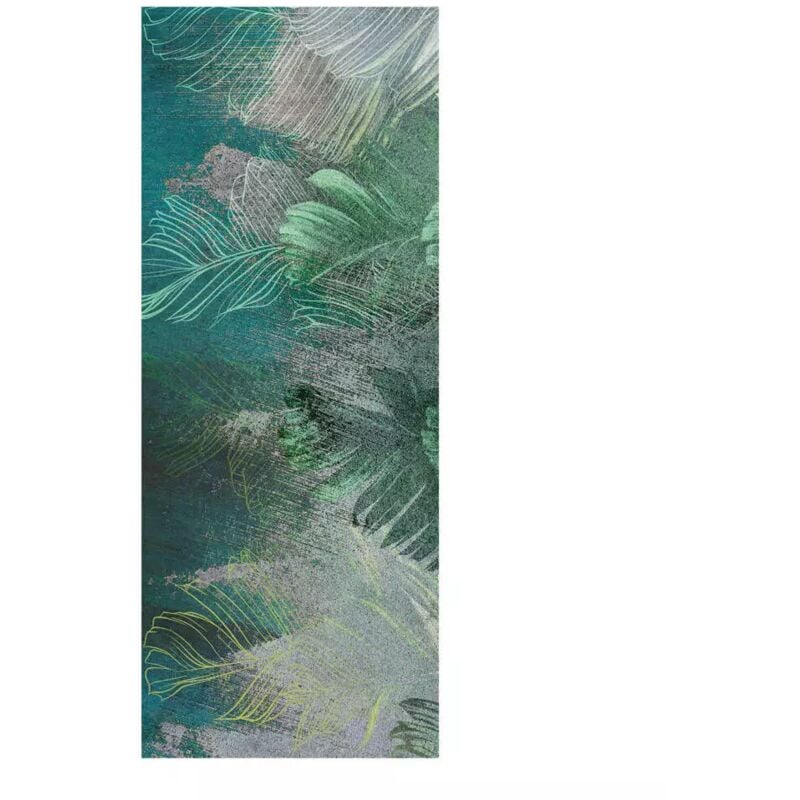 foto del prodotto rivestimento per porta in vinile fantasia deep green, 210x83 cm