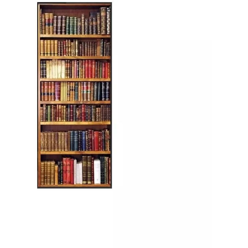 foto del prodotto rivestimento per porta libreria, 83x210 cm