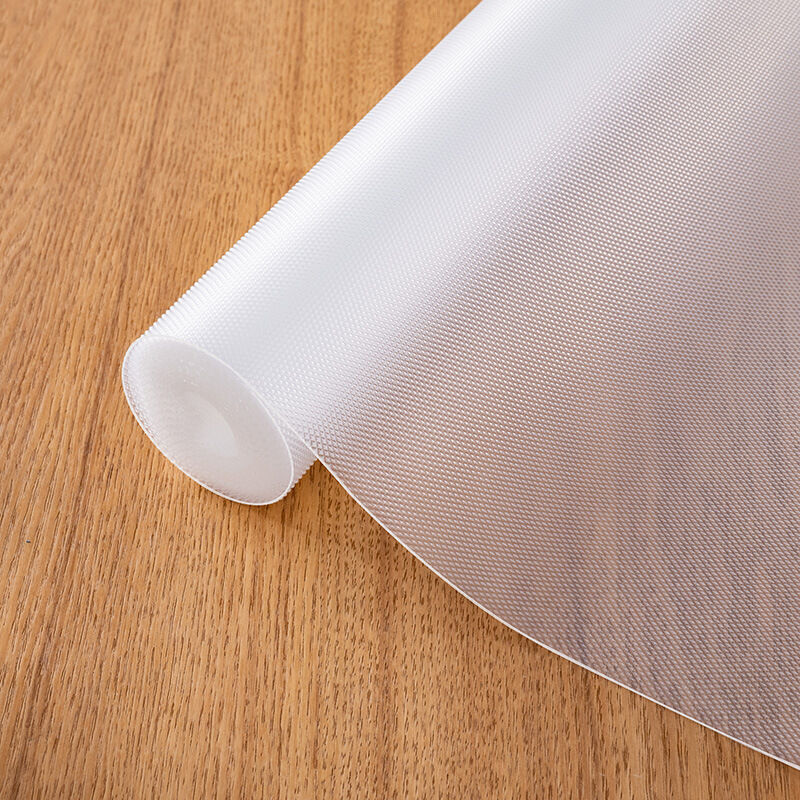 foto del prodotto rivestimento per ripiani da cucina in eva, antiscivolo, non adesivo, impermeabile, lavabile, 60 cm x 500 cm trasparente diamante , per armadietti,
