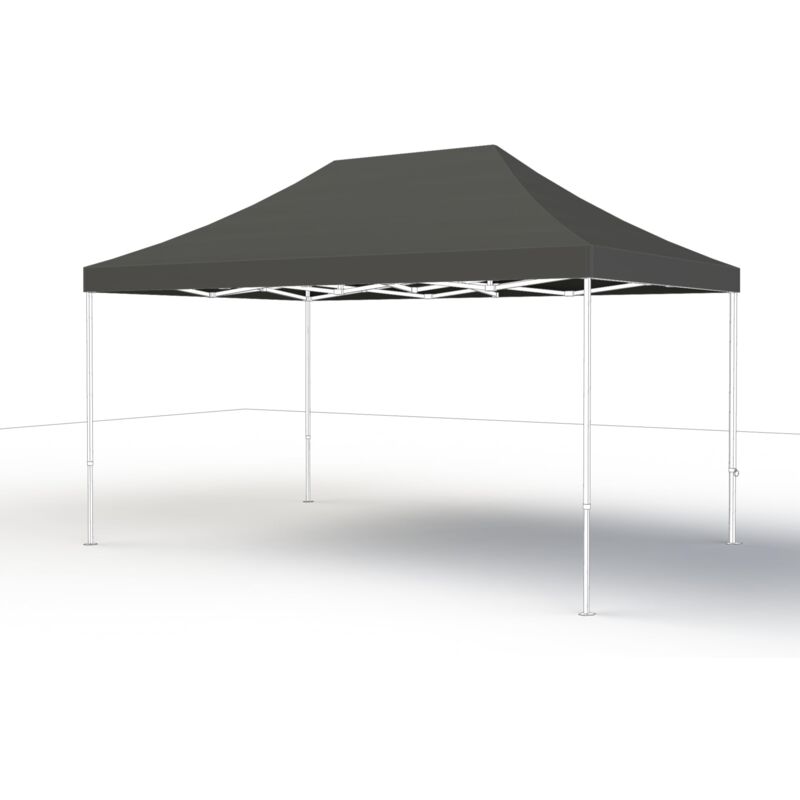 foto del prodotto rivestimento tetto grigio per gazebo multiuso 3 x 4,5 m, rivestimento in poliestere 160 g m , rivestito in poliuretano, grigio